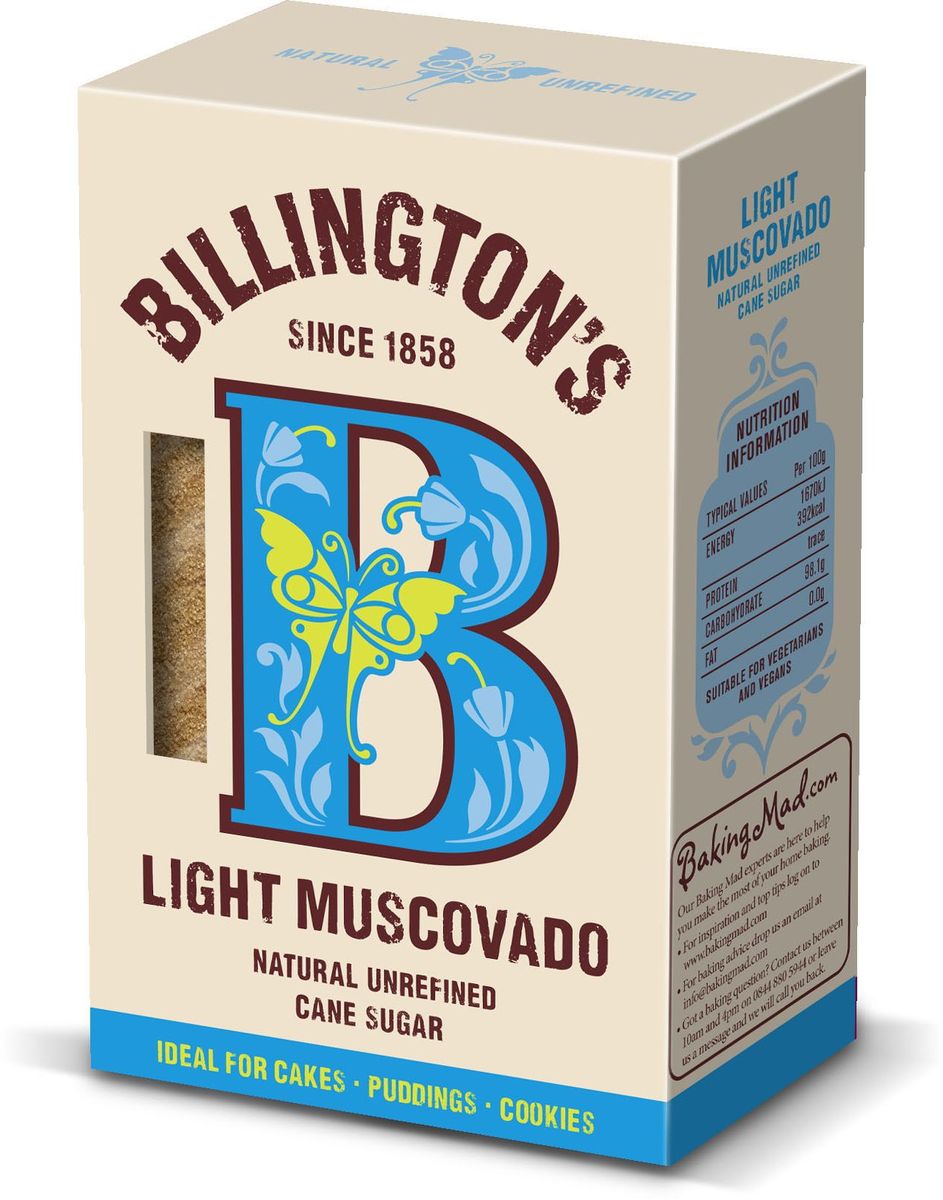 Billingtons Light Muscovado сахар нерафинированный, 500 г28114 Billingtons Light Muscovado сахар нерафинированный, 500 г28114Высококачественный сахар Billington’s производят из элитных сортов тростника, который подвергается минимальной технической обработке (не пропускают через костяные фильтры), что позволяет сохранить природные минералы, придающие продукту характерный вкус и запах. Нерафинированный коричневый тростниковый сахар содержит в своем составе кальций, железо, магний, фосфор, калий и даже протеины, которые полностью отсутствуют в обычном сахаре.
