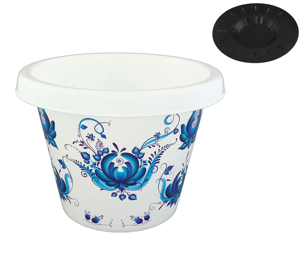 Кашпо Violet Гжель, с поддоном, 8 лNN-603-LS-W Кашпо Violet Гжель, с поддоном, 8 лNN-603-LS-WКлассическое кашпо с поддоном, выполненное из пластика, прекрасно подойдет для выращивания трав и цветов. Объём кашпо: 8 л.