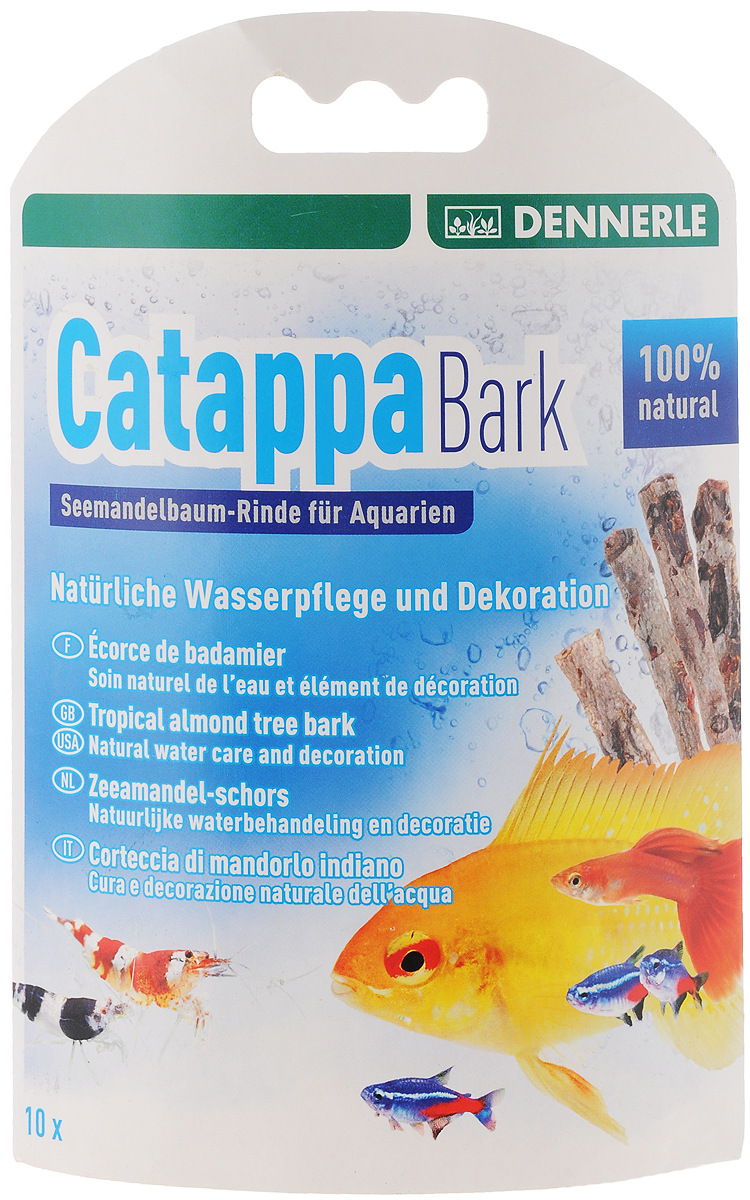 Кора тропического миндального дерева Dennerle Catappa Barks, 8 штDEN2756 Кора тропического миндального дерева Dennerle Catappa Barks, 8 штDEN2756Dennerle Catappa Barks - натуральный уход за водой и украшение аквариума. Кора миндального дерева создаст в аквариуме воду, похожую на естественную для тропических обитателей (рыб, креветок, раков, сомиков). Она защищает слизистую оболочку, укрепляет иммунитет.Высота коры: 12 см.Количество в упаковке: 8 шт.Применение: 8 корок по 12 см на 800 л.