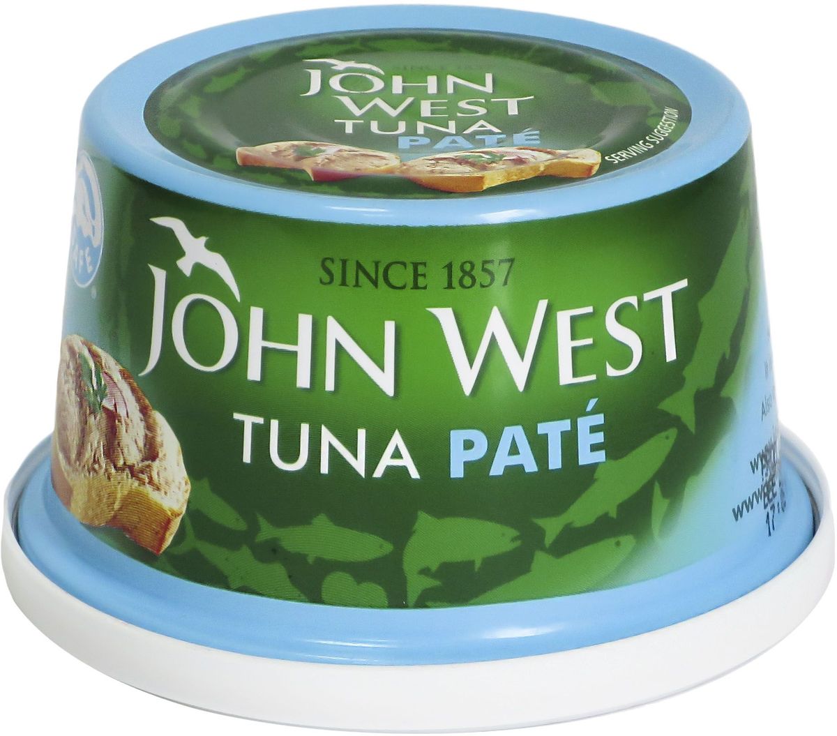 John West паштет из тунца, 125 г0120710 John West паштет из тунца, 125 г0120710Паштет из тунца с добавлением специй отличается деликатным вкусом.