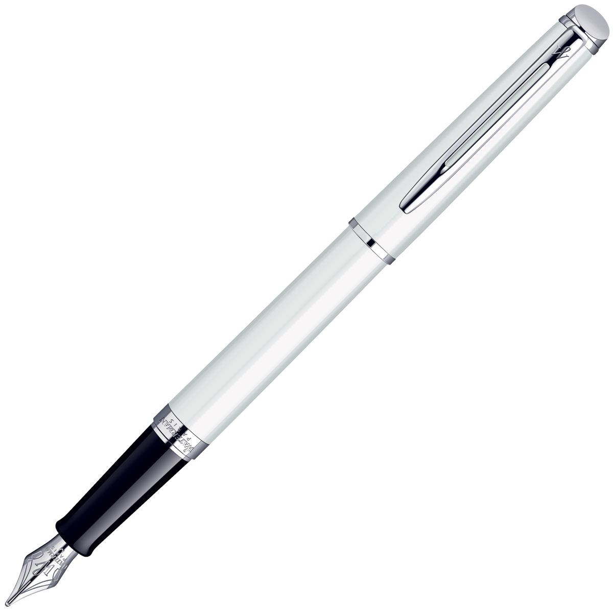Waterman Ручка перьевая Hemisphere White CT синяя корпус белыйWAT-S0920910 Waterman Ручка перьевая Hemisphere White CT синяя корпус белыйWAT-S0920910Материал корпуса: Нержавеющая стальПокрытие корпуса: ЛакМатериал отделки деталей корпуса: ХромПеро: Нержавеющая сталь с хромированной отделкойСпособ подачи стержня: С колпачкомВложение: 1 картридж
