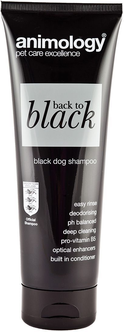 Шампунь-кондиционер Animology Back To Black концентрированный, для черной шерсти, 250 мл0120710 Шампунь-кондиционер Animology Back To Black концентрированный, для черной шерсти, 250 мл0120710Шампунь Animology Back to Black (Бэк то Блэк) усиливает яркость и насыщенность чёрной и всех оттенков тёмной шерсти. Содержит специальные компоненты для усиления оптического эффекта природного окраса.Не сушит и не раздражает кожу собаки, Усиливает цвет и сияние шерсти, обеспечивает долгий, устойчивый, здоровый и превосходный блеск.Восстанавливает естественный рН баланс, хорошо очищает грязь, придаёт шерсти животного приятный аромат, гиппоаллергенен. Не смывает естественный жировой слой собаки.Подходит для всех пород собак для ежедневного использования. Можно использовать с 6-месячного возраста.Не препятствует действию антипаразитарных препаратов при их длительном использовании.
