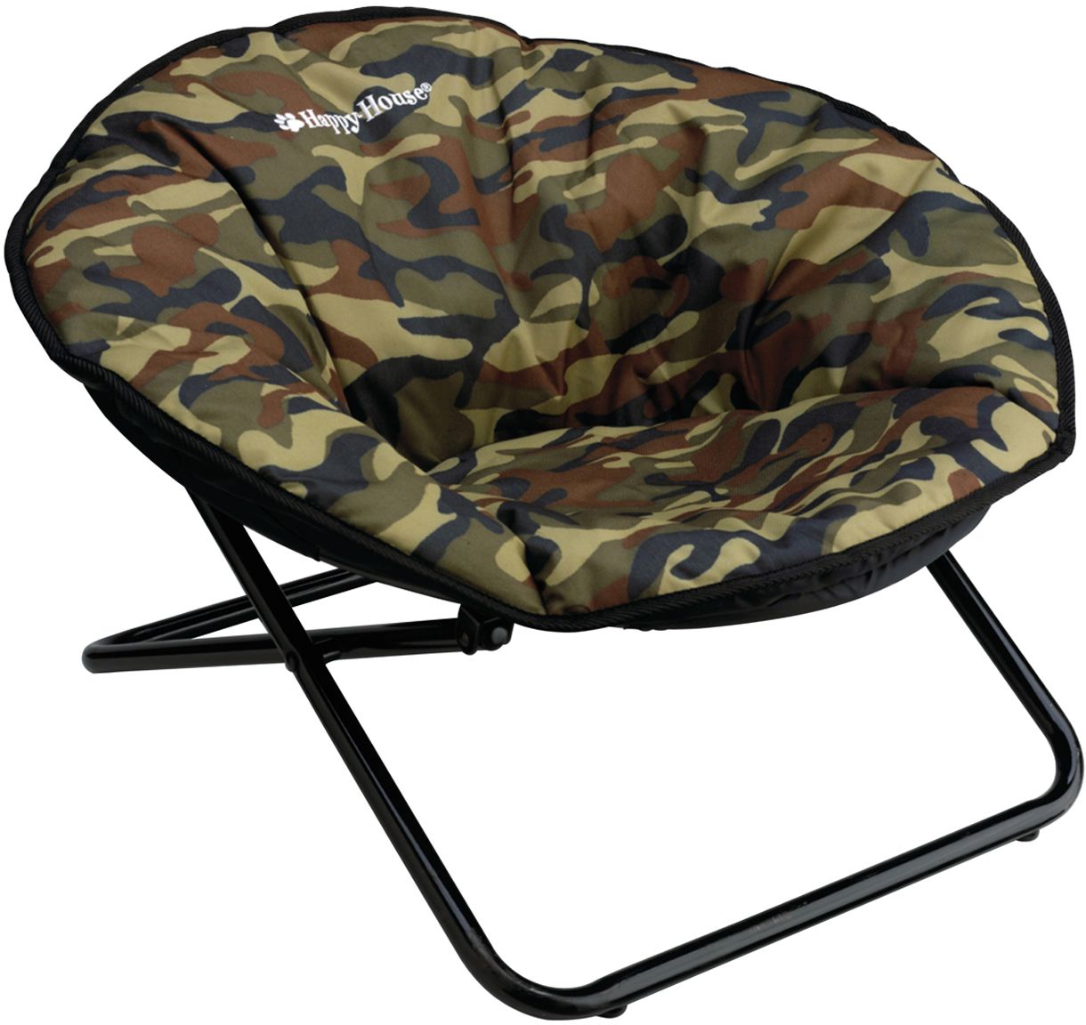 Стул для собак Happy House Outdoor, цвет: камуфляж, 72 х 69 х 42 см0120710 Стул для собак Happy House Outdoor, цвет: камуфляж, 72 х 69 х 42 см0120710Стул для животных Happy House New Classic - прекрасный большой стул для собаки. Стул имеет металлический каркас и сиденье, выполненное из полиэстера с наполнителем из полиэстерового волокна. Сиденье легко снимается с каркаса. Его можно стирать при температуре 30°С. Максимальная вместимость стула - 20 кг.На таком стуле вашему любимцу будет мягко и тепло. Он подарит вашему питомцу ощущение уюта и уединенности.