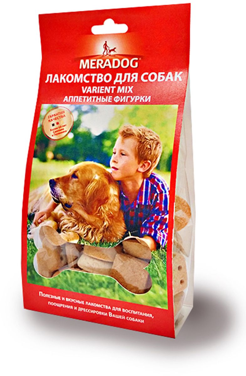 Лакомство для собак Meradog Variant Mix, аппетитные фигурки, 150 г0120710 Лакомство для собак Meradog Variant Mix, аппетитные фигурки, 150 г0120710Лакомства Meradog - это восхитительное хрустящее печенье, которое не оставит равнодушным ни одну собаку. Лакомства Meradog всегда помогут сделать вашего питомца счастливым, а особый вкус и аромат обязательно доставят ему море удовольствия, и он попросит еще. Лакомства идеально подойдут в качестве угощения и для дрессировки. Воспитание и дрессировка с вкусняшками Meradog приведут вас к цели быстрее, чем вы думаете.Лакомства для собак Meradog - это:- Полезные добавки к основному питанию.- Витамины и минералы, способствующие восстановлению баланса питательных веществ и укреплению здоровья собаки.- Отличная профилактика образования зубного камня и заболеваний полости рта.Побалуйте свою собаку - подарите ей заботу с Meradog.Состав: злаки, мясо и мясные субпродукты, масла и жиры, минералы, овощные субпродукты. Товар сертифицирован.