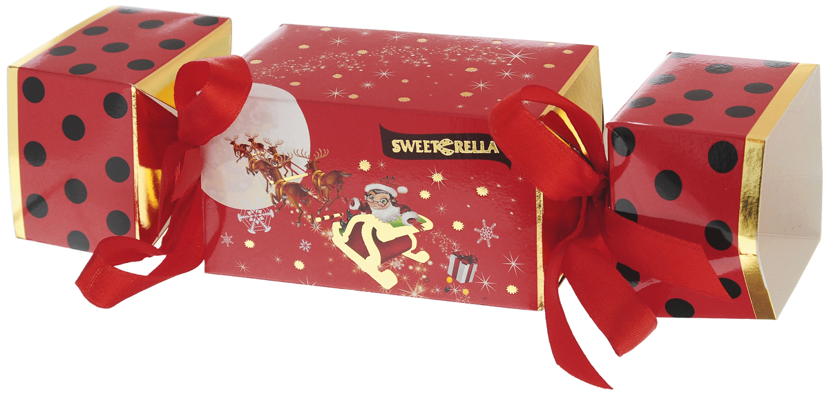 Sweeterella Сладкая конфетка драже, 150 г0120710 Sweeterella Сладкая конфетка драже, 150 г0120710Шоколадное драже Sweeterella Сладкая конфетка в упаковке, выполненной в виде большой новогодней конфеты, перевязанной ленточками. Такой подарок доставит радость и удовольствие всем членам семьи. Уважаемые клиенты! Обращаем ваше внимание, что полный перечень состава продукта представлен на дополнительном изображении.
