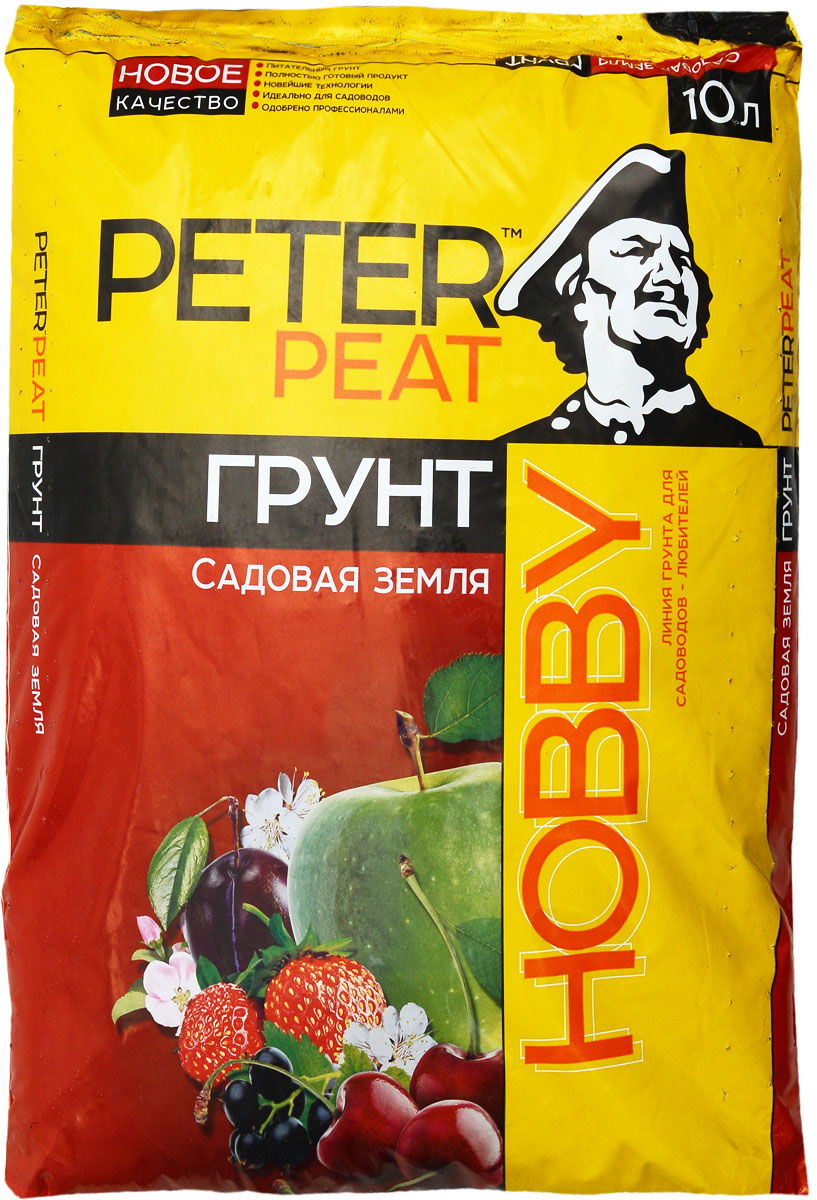 Грунт для растений Peter Peat Садовая земля, 10 лGC204/30 Грунт для растений Peter Peat Садовая земля, 10 лGC204/30Грунт Peter Peat Садовая земля - это полностью готовый к использованию питательный торфяной грунт. Грунт предназначен для выращивания овощных и цветочных культур, комнатных растений, садовых цветов, плодовых деревьев и ягодных кустарников. Способствует лучшей приживаемости растений, повышает урожайность.