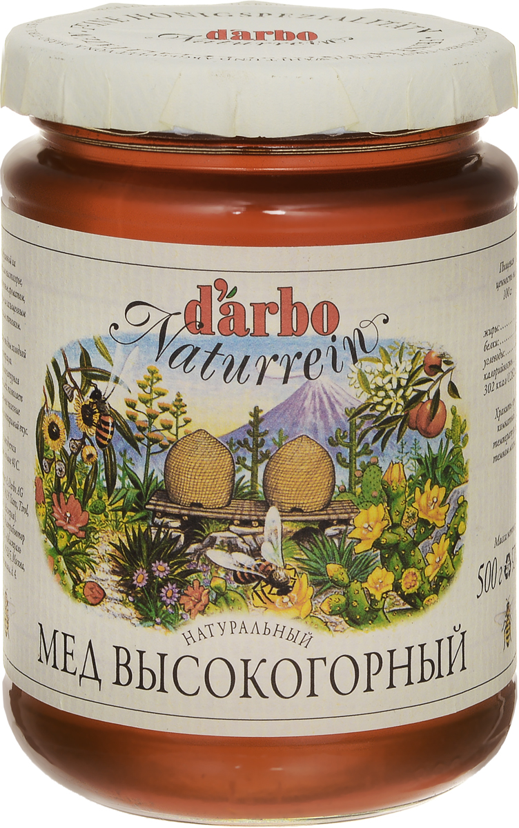 Darbo мед высокогорный, 500 г0120710 Darbo мед высокогорный, 500 г0120710Мед Darbo, собранный на мексиканском высокогорье, обладает нежным ароматом, мягким вкусом и насыщенным золотистым оттенком.Обработка методом холодной фильтрации. Низкотемпературная обработка меда позволяет сохранить все полезные вещества и неповторимый вкус.Не рекомендуется нагревать свыше 60 °C.