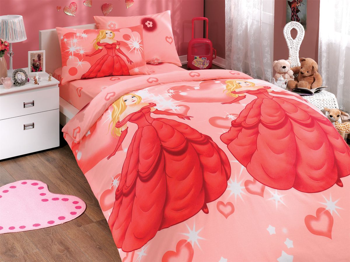 Комплект белья Hobby Home Collection Prenses, 1,5-спальный, наволочка 50х70, цвет: красный531-105 Комплект белья Hobby Home Collection Prenses, 1,5-спальный, наволочка 50х70, цвет: красный531-105Комплект постельного белья Hobby Home Collection изготовлен из высококачественного ранфорса (100% натурального хлопка). Ранфорс по своим техническим и тактильным свойствам значительно лучше бязи, практичнее льна и служит более недорогой альтернативой сатину. Ткань подстраивается под температуру воздуха: зимой на таком белье тепло, а летом прохладно. Белье легко стирается, обладает высокой гигроскопичностью и воздухопроницаемостью. Оно является достаточно прочным и стойким к деформациям, поэтому способно выдержать многочисленные циклы стирки. При этом на протяжении всего срока службы белье сохраняет мягкость и легкость. Стильный продукт с оригинальными дизайнами станет отличным выбором для людей, стремящихся всегда быть в центре внимания.