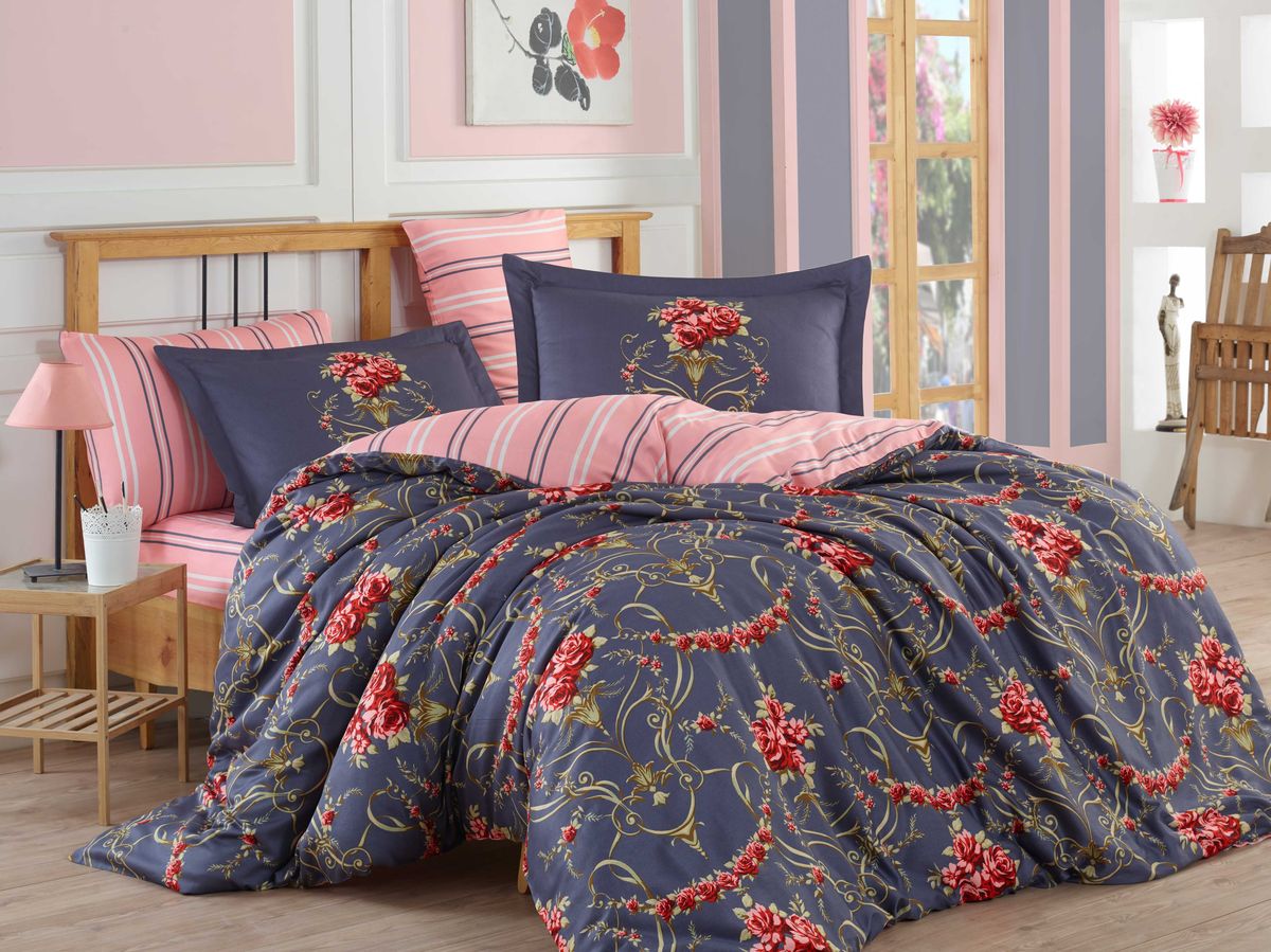Комплект белья Hobby Home Collection Ornella, семейный, наволочки 50x70, 70x70, цвет: красный391602 Комплект белья Hobby Home Collection Ornella, семейный, наволочки 50x70, 70x70, цвет: красный391602Комплект постельного белья Hobby Home Collection изготовлен из высококачественного сатина (100% натурального хлопка путем сложного переплетения нескольких видов нитей). Ткань отличается хорошей способностью пропускать воздух и прекрасно впитывать влагу, благодаря чему подойдет людям, которые не переносят синтетическую ткань и прочие материалы, смешанные с синтетикой. Белье практически не мнется. Достоинства сатина: - он невероятно приятен на ощупь — гладкий, мягкий, нежный и необычайно плотный; - внешне, своим легким блеском, он напоминает дорогостоящий шелк, но по цене значительно ниже; - несмотря на мягкость, сатин прочен и долговечен благодаря особому переплетению нитей (по долговечности сатину нет равных); - ткань из натуральных хлопковых нитей обеспечивает абсолютную гигиеничность и гипоаллергенность; - применение современных технологий при нанесении принта гарантирует высокую цветоустойчивость и возможность создавать разнообразный дизайн. Белье становится ярким, стильным, оригинальным акцентом в вашей спальной комнате. Постельное белье из сатина поражает своей красотой и изяществом, создавая неповторимый интерьер в вашей спальне.