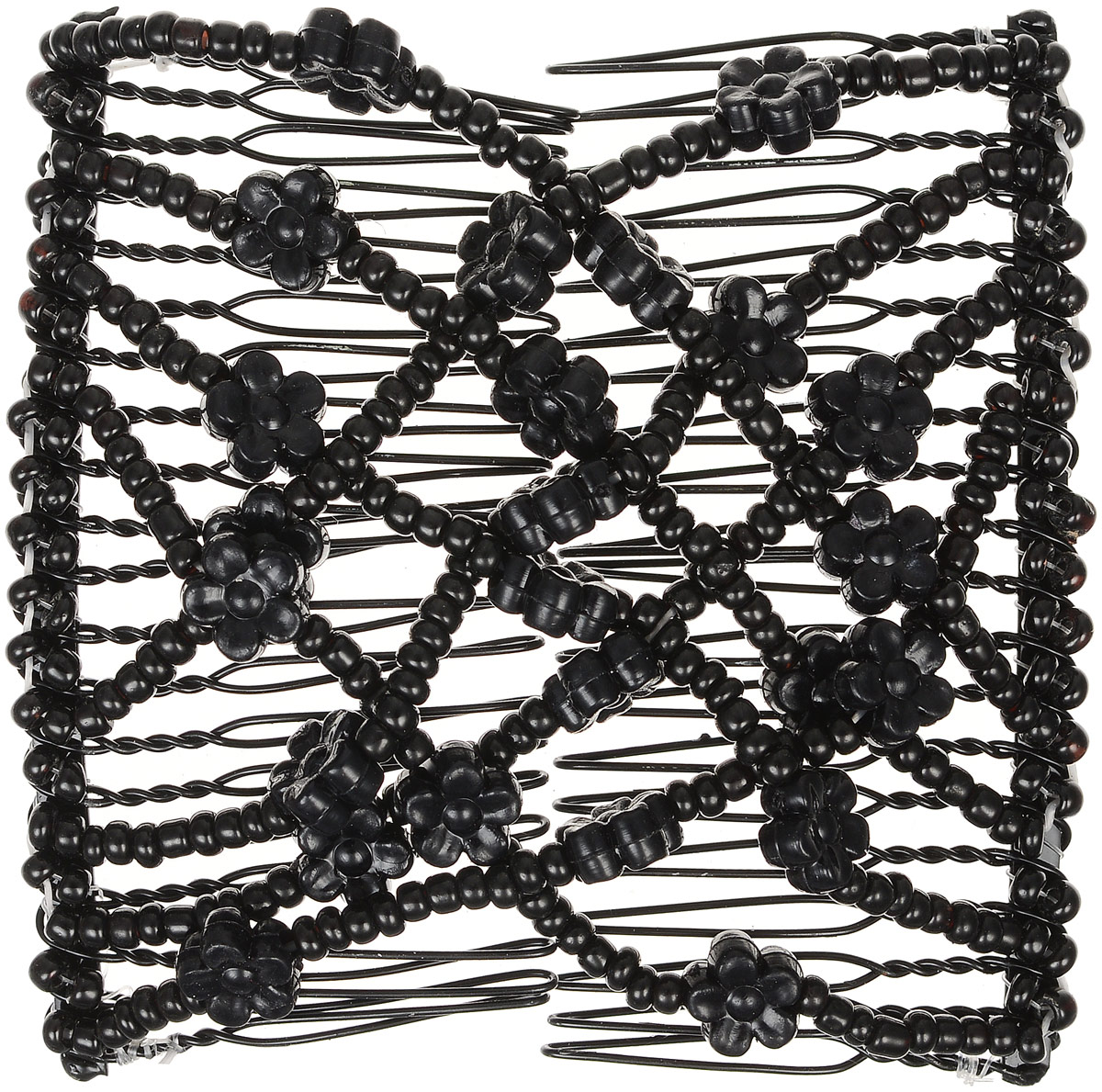 EZ-Combs Заколка Изи-Комбс, одинарная, цвет: черный. ЗИО_цветочкиСерьги с подвесками EZ-Combs Заколка Изи-Комбс, одинарная, цвет: черный. ЗИО_цветочкиСерьги с подвескамиУдобная и практичная EZ-Combs подходит для любого типа волос: тонких, жестких, вьющихся или прямых, и не наносит им никакого вреда. Заколка не мешает движениям головы и не создает дискомфорта, когда вы отдыхаете или управляете автомобилем. Каждый гребень имеет по 20 зубьев для надежной фиксации заколки на волосах! И даже во время бега и интенсивных тренировок в спортзале EZ-Combs не падает; она прочно фиксирует прическу, сохраняя укладку в первозданном виде.Небольшая и легкая заколка для волос EZ-Combs поместится в любой дамской сумочке, позволяя быстро и без особых усилий создавать неповторимые прически там, где вам это удобно. Гребень прекрасно сочетается с любой одеждой: будь это классический или спортивный стиль, завершая гармоничный облик современной леди. И неважно, какой образ жизни вы ведете, если у вас есть EZ-Combs, вы всегда будете выглядеть потрясающе.