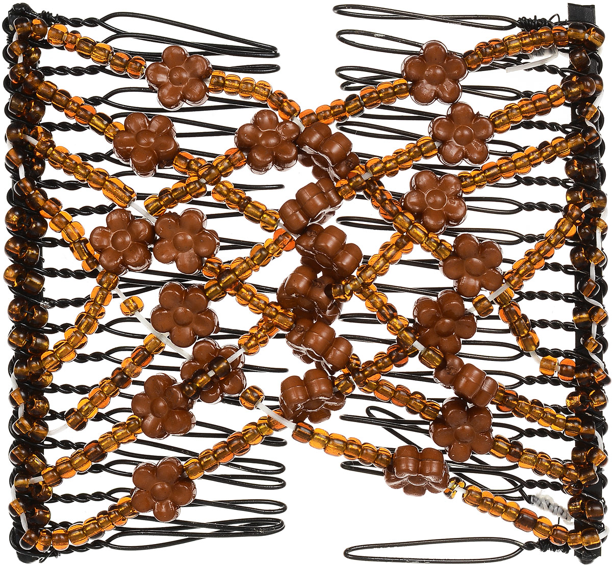 EZ-Combs Заколка Изи-Комбс, одинарная, цвет: коричневый. ЗИО_цветочкиSatin Hair 7 BR730MN EZ-Combs Заколка Изи-Комбс, одинарная, цвет: коричневый. ЗИО_цветочкиSatin Hair 7 BR730MNУдобная и практичная EZ-Combs подходит для любого типа волос: тонких, жестких, вьющихся или прямых, и не наносит им никакого вреда. Заколка не мешает движениям головы и не создает дискомфорта, когда вы отдыхаете или управляете автомобилем. Каждый гребень имеет по 20 зубьев для надежной фиксации заколки на волосах! И даже во время бега и интенсивных тренировок в спортзале EZ-Combs не падает; она прочно фиксирует прическу, сохраняя укладку в первозданном виде.Небольшая и легкая заколка для волос EZ-Combs поместится в любой дамской сумочке, позволяя быстро и без особых усилий создавать неповторимые прически там, где вам это удобно. Гребень прекрасно сочетается с любой одеждой: будь это классический или спортивный стиль, завершая гармоничный облик современной леди. И неважно, какой образ жизни вы ведете, если у вас есть EZ-Combs, вы всегда будете выглядеть потрясающе.
