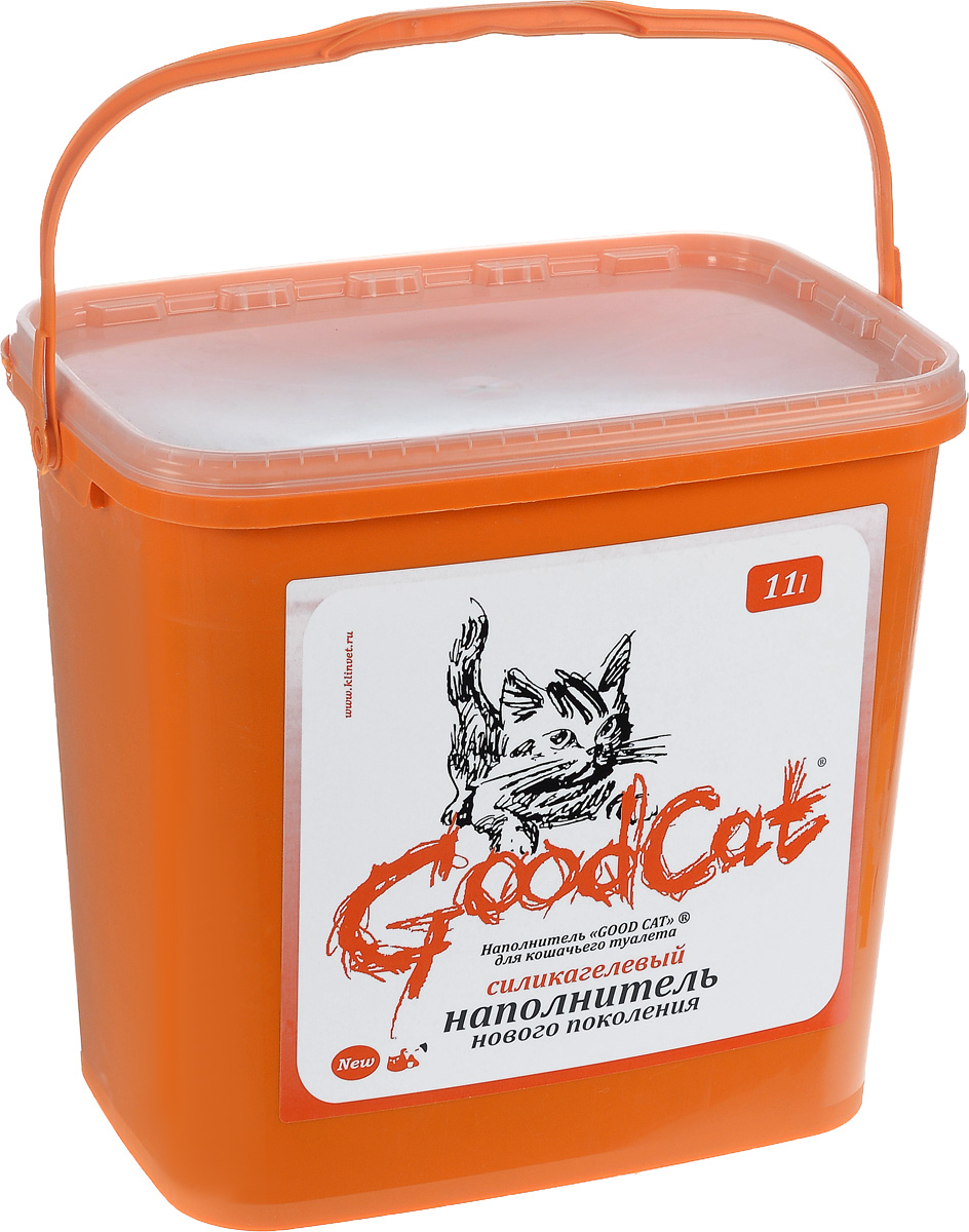 Наполнитель для кошачьего туалета GoodСat, силикагелевый, 11 л00000000107 Наполнитель для кошачьего туалета GoodСat, силикагелевый, 11 л00000000107Силикагелевый наполнитель GoodCat - это уникальный продукт на рынке наполнителей для кошачьих туалетов. Основной его компонент - оксид кремния, поэтому он не растворяется в воде, не обладает собственным запахом и не содержит пыли, способной вызвать аллергию у людей и животных. Сильная адсорбирующая способность силикагелевой основы наполнителя позволяет получить огромный коэффициент влагопоглощения. При этом наполнитель благодаря своей пористой структуре не размокает под действием влаги, а впитывает ее таким образом, что его поверхность остается сухой. Кроме влаги наполнитель способен поглощать практически все бактерии, а также молекулы, создающие неприятный запах. Это свойство наполнителя купировать запахи, бактерицидный эффект, а также способность поверхностного слоя наполнителя оставаться сухим, особенно важны в тех случаях, когда лоток используется несколькими животными. Дополнительное достоинство наполнителя - его можно использовать повторно. Одного ведра наполнителя емкостью 11 литров достаточно одной кошке на четыре месяца.Состав: Силикагель.Товар сертифицирован.