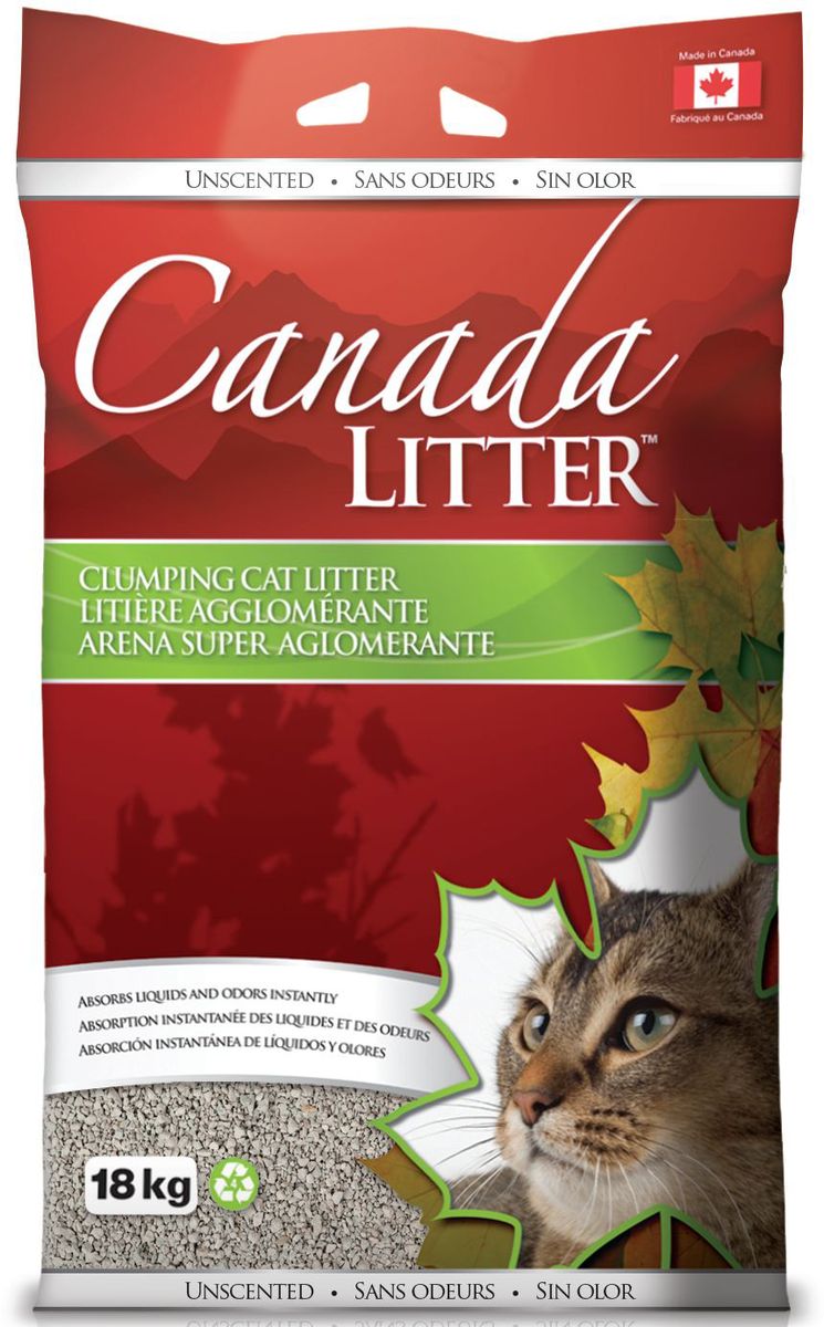 Наполнитель для кошачьих туалетов Canada Litter Запах на Замке, комкующийся, с ароматом детской присыпки, 18 кг0120710 Наполнитель для кошачьих туалетов Canada Litter Запах на Замке, комкующийся, с ароматом детской присыпки, 18 кг0120710Комкующийся наполнитель Canada Litter - канадский наполнитель супер-премиум класса.Наполнитель Canada Litter Запах на замке изготовлен из натриевого бентонита и производится в Канаде. Наполнитель впитывает 350% влаги (в 3,5 раза больше собственного веса).Специальные гранулы напоминают кошке ее естественную среду.Обладает высокой впитывающей и комкующей способностью.Результат заметен мгновенно – при увлажнении сразу образуется плотный комочек.Мягкий приятный аромат детской присыпки, едва заметный для кошки, устраняет и контролирует запах.Бентонит - высокачественная глина, которая быстро поглощает запахи, легко комкуется в большие твердые комочки и весьма экономична в расходовании. Инструкция по применению: 1. Наполните чистый лоток кошачьего туалета Комкующимся наполнителем Canada Litter слоем в 10-12 см. 2. Ежедневно удаляйте совком образовавшиеся комочки. 3. Добавляйте необходимое количество наполнителя, чтобы восполнить содержимое туалета. 4. НИ В КОЕМ СЛУЧАЕ НЕ ВЫБРАСЫВАЙТЕ В УНИТАЗ!