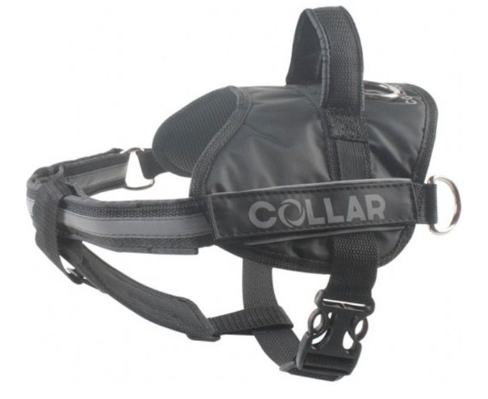 Шлейка для собак DOGextreme Police, цвет: черный, обхват груди 40-60 см0120710 Шлейка для собак DOGextreme Police, цвет: черный, обхват груди 40-60 см0120710Шлейка для собак DOGextreme Police изготовлена из износостойкого быстросохнущего нейлона. Надписи на липучках можно снять и заменить. Отдельно можно приобрести липучки с надписями: Police, Security, FBI, Service Dog, Таможня. Изделие предназначено для профессиональной дрессировки и путешествий. Ремешки регулируемой длины способствуют плотному прилеганию к телу животного. Имеется металлическое полукольцо для крепления поводка, а также тяговые полукольца для санок. Дополнительная деталь на ремешке обеспечивает распределение нагрузки при задействовании тяговых полуколец. Удобная ручка позволит удерживать питомца без поводка. Специальная резинка предназначена для крепления фонарика. Светоотражающая лента и кант обеспечивают отличную видимость животного в темное время суток. Шлейка легка в использовании и способна выдерживать сильные рывки. Обхват груди: 40-60 см.Длина нагрудной части шлейки: 31-36 см.