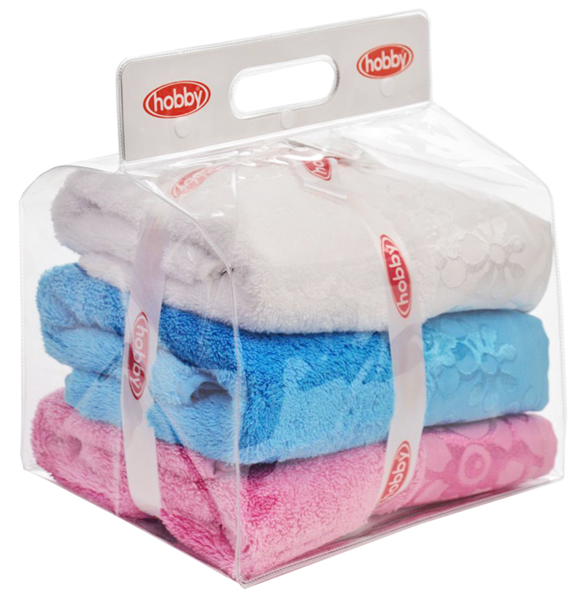 Набор полотенец Hobby Home Collection Dora, цвет: белый, розовый, бирюзовый, 50 х 90 см, 3 шт100-49000000-60 Набор полотенец Hobby Home Collection Dora, цвет: белый, розовый, бирюзовый, 50 х 90 см, 3 шт100-49000000-60Набор Hobby Home Collection Dora состоит из трех махровых полотенец, выполненных из натурального 100% хлопка. Изделия мягкие, отлично впитывают влагу, быстро сохнут, сохраняют яркость цвета и не теряют форму даже после многократных стирок. Полотенца Hobby Home Collection Dora очень практичны и неприхотливы в уходе. Они легко впишутся в любой интерьер благодаря своей нежной цветовой гамме.