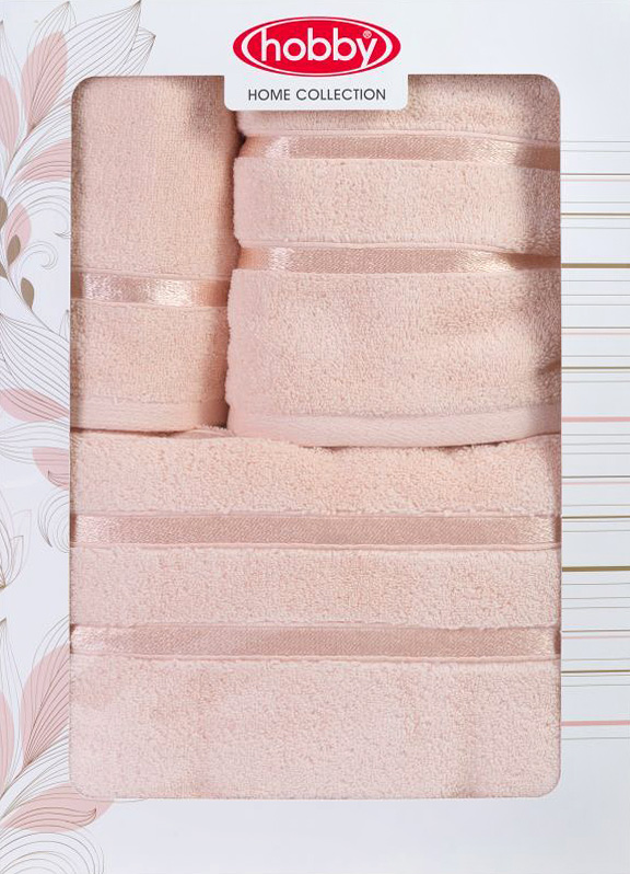 Полотенце махровое Hobby Home Collection Dolce, цвет: персиковый, 30х50 см, 50х90 см, 70х140 см, 3 шт531-105 Полотенце махровое Hobby Home Collection Dolce, цвет: персиковый, 30х50 см, 50х90 см, 70х140 см, 3 шт531-105Полотенца марки Хобби уникальны и разрабатываются эксклюзивно для данной марки. При создании коллекции используются самые высокотехнологичные ткацкие приемы. Дизайнеры марки украшают вещи изысканным декором. Коллекция линии соответствует актуальным тенденциям, диктуемым мировыми подиумами и модой в области домашнего текстиля.