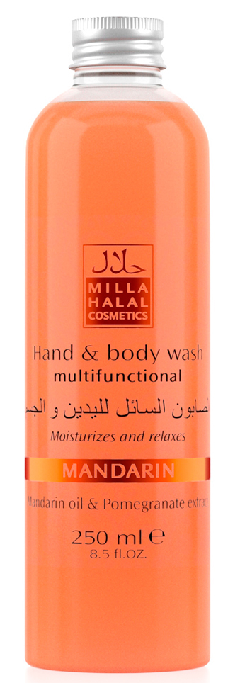 Milla Halal Cosmetics Жидкое мыло для рук и тела с маслом мандарина и экстрактом граната MILLA MANDARIN, 250МЛ5010777139655 Milla Halal Cosmetics Жидкое мыло для рук и тела с маслом мандарина и экстрактом граната MILLA MANDARIN, 250МЛ5010777139655100% натуральный продукт. Создан для бережного ухода за кожей тела при принятии душа или ванны или ежедневном мытье рук. Прекрасно очищает и обладает антибактериальными свойствами. Насыщен натуральными маслами и экстрактами. Имеет приятный аромат.