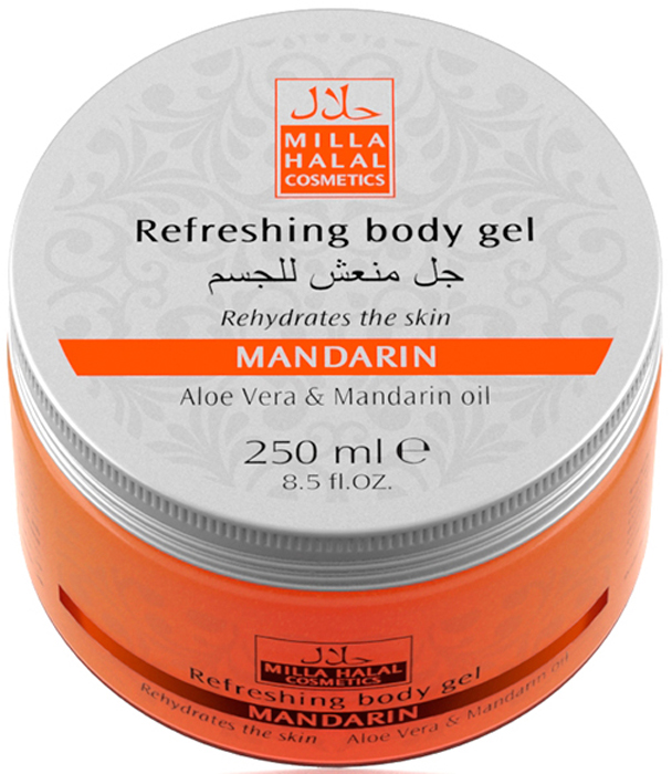 Milla Halal Cosmetics Освежающий гель для тела с маслом мандарина и экстрактом алоэ вера MILLA MANDARIN, 250МЛFS-00897 Milla Halal Cosmetics Освежающий гель для тела с маслом мандарина и экстрактом алоэ вера MILLA MANDARIN, 250МЛFS-00897100% натуральный продукт. Освежающий гель для тела с эфирным маслом Мандарина снимает мышечное напряжение, способствует регенерации клеток кожи, устраняет раздражение. Гель оказывает тонизирующее действие на кожу, придавая ей лeгкий, нежный фруктовый аромат.