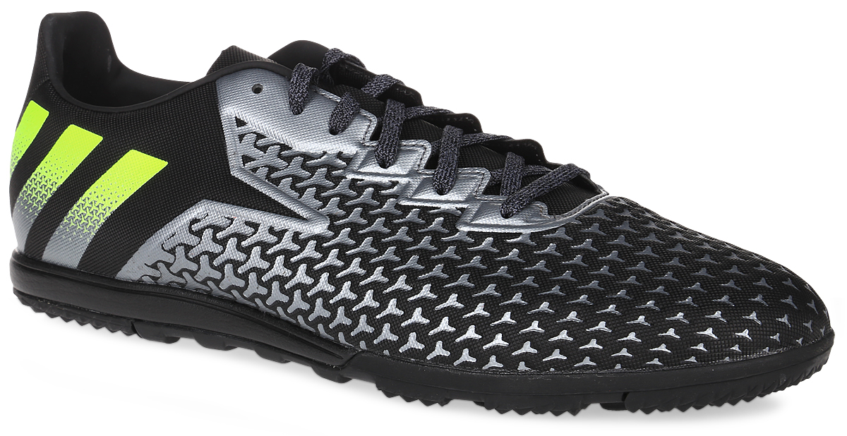 Бутсы мужские Adidas Ace 16.2 cage, цвет: черный, серый, желтый. Размер 9 (42)DRIW.611.IN Бутсы мужские Adidas Ace 16.2 cage, цвет: черный, серый, желтый. Размер 9 (42)DRIW.611.INФутбольные бутсы Adidas Ace 16.2 cage применяются для игры на искусственных полях. Резиновая подошва адаптирована для уверенного дрибблинга и превосходного сцепления с жесткими искусственными поверхностями. Верх бутс выполнен из прочного искусственного материала. Внутри также искусственный материал и текстиль. Сбоку классические три полоски фирмы Adidas.