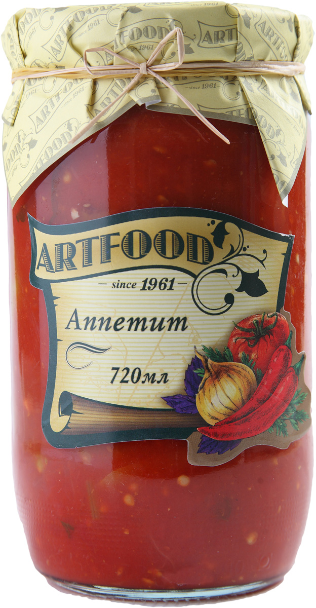 Artfood аппетит, 720 мл0204115051110000 Artfood аппетит, 720 мл0204115051110000Компания Артфуд была основана в 1995 г на базе Арташатского Консервного Завода и на сегодняшний день является одной из крупнейших компаний в Армении и имеет доминирующие позиции в сфере консервированной продукции.