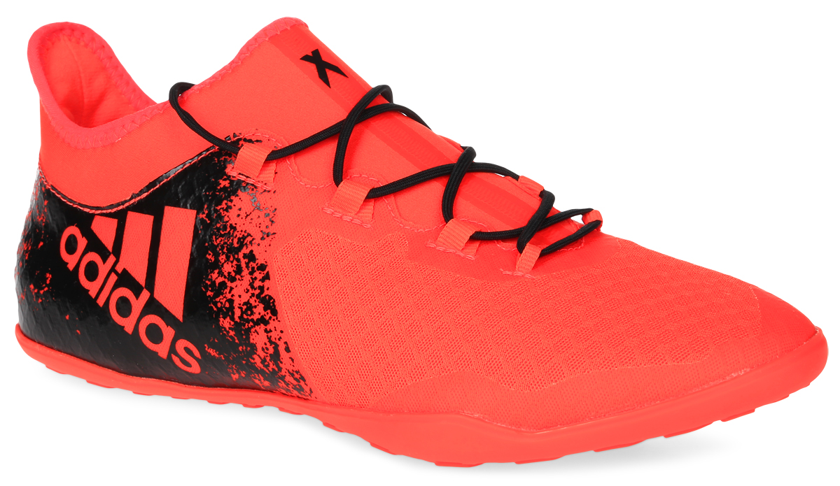 Кроссовки для футзала мужские Adidas X 16.2 court, цвет: оранжевый, черный. Размер 11,5 (45)DRIW.611.IN Кроссовки для футзала мужские Adidas X 16.2 court, цвет: оранжевый, черный. Размер 11,5 (45)DRIW.611.INКроссовки Adidas X 16.2 court идеальны для мощной игры на полированных гладких поверхностях. Дышащий верх techfit, выполненный из искусственных материалов и текстиля, обеспечивает идеальную посадку без разнашивания и траты времени на шнуровку. Подошва Court Chaos для безупречного сцепления и взрывной скорости на гладких полированных поверхностях.