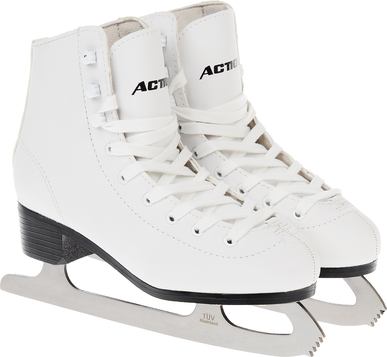 Коньки фигурные женские Action Sporting Goods, цвет: белый. PW-215. Размер 38LA010301 Коньки фигурные женские Action Sporting Goods, цвет: белый. PW-215. Размер 38LA010301Высокий классический ботинок идеально подойдет для любительского катания. Модель снабжена системой быстрой шнуровки и поддержкой голеностопа. Верх ботинка выполнен из высококачественной искусственной кожи, подошва - твердый пластик.Лезвие изготовлено из нержавеющей стали со специальным покрытием, придающим дополнительную прочность.