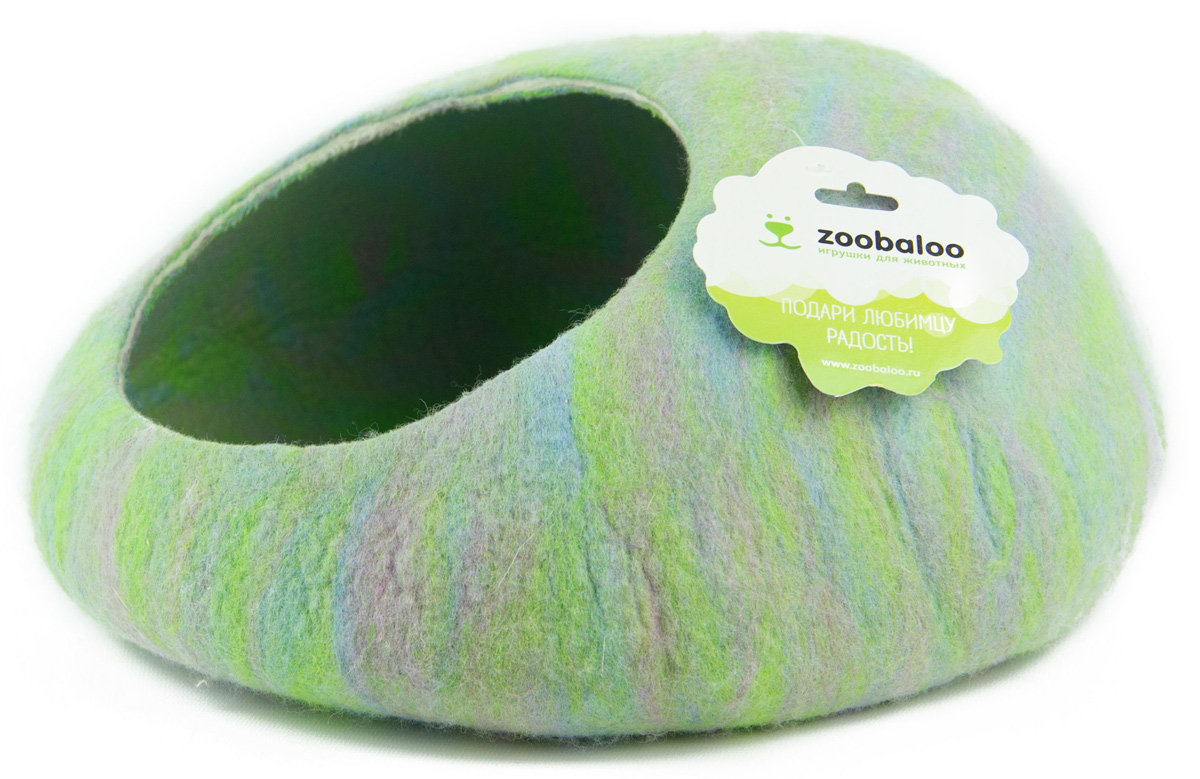 Домик-слипер для животных Zoobaloo WoolPetHouse, цвет: синий, зеленый, размер S0120710 Домик-слипер для животных Zoobaloo WoolPetHouse, цвет: синий, зеленый, размер S0120710Домик-слипер Zoobaloo WoolPetHouse предназначен для отдыха и сна питомца. Домик изготовлен из 100% шерсти мериноса. Учтены все особенности животного сна: форма, цвет, материал этого домика - все подобрано как нельзя лучше! В нем ваш любимец будет видеть только цветные сны. Шерсть мериноса обеспечит превосходный микроклимат внутри домика, а его форма позволит питомцу засыпать в самой естественной позе.