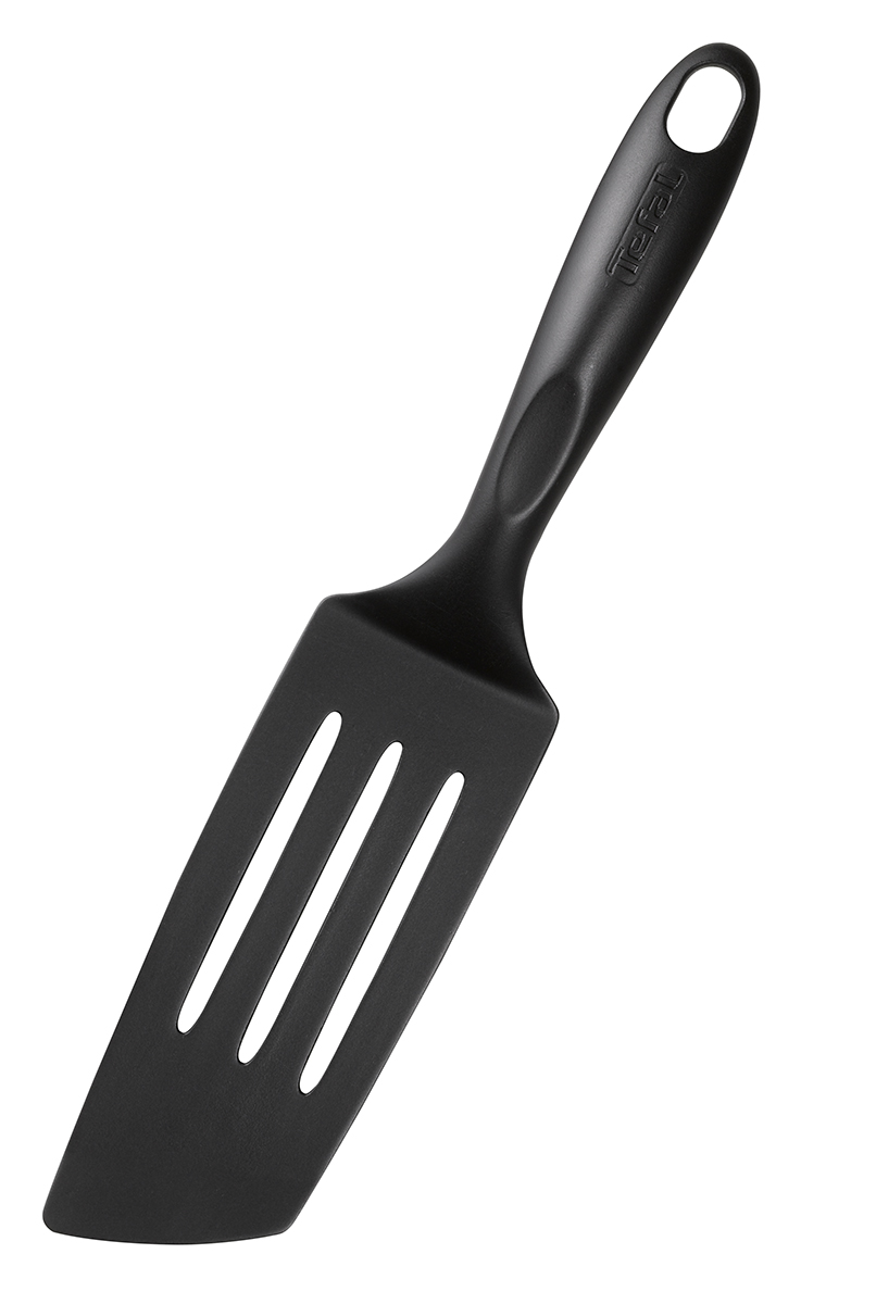 Лопатка кулинарная Tefal Bienvenue, длина 33 см391602 Лопатка кулинарная Tefal Bienvenue, длина 33 см391602Кулинарная лопатка Tefal Bienvenue выполнена из термостойкого пластика, который выдерживает температуру до 220°С. Удобная ручка не позволит изделию выскользнуть из вашей руки. Также есть отверстие, с помощью которого вы можете повесить изделие у себя на кухне. Лопатка отличается прочностью и долговечностью. Эта лопатка займет достойное место среди аксессуаров на вашей кухне. Можно мыть в посудомоечной машине.Общая длина лопатки: 33 см.Размер рабочей поверхности лопатки: 17 х 6,5 см.