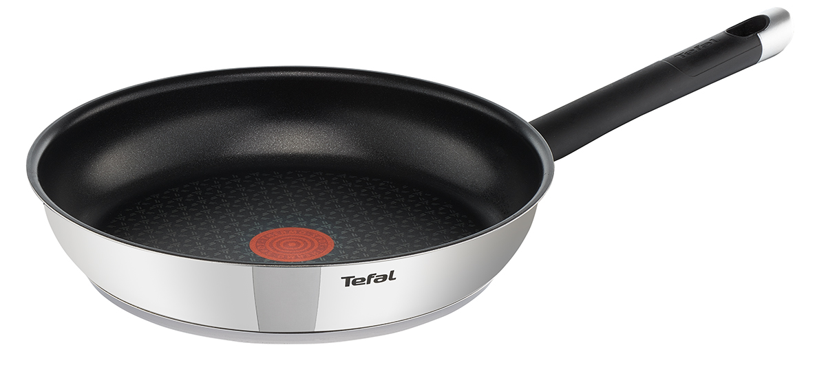 Сковорода Tefal Emotion. Диаметр 26 см. E8240504FS-80299 Сковорода Tefal Emotion. Диаметр 26 см. E8240504FS-80299Толстое дно для оптимального распределения тепла. Антипригарное покрытие Titanium. Любые источники тепла, включая индукцию. Внутренний диаметр 26 смСерия EmotionАнтипригарное покрытие даИндикатор нагрева Thermo-SpotМатериал нержавеющая стальМатериал ручки бакелитВнешнее покрытие стальное зеркальноеВнутреннее покрытие антипригарное покрытие TitaniumИсточник тепла любые плиты, включая индукциюМожно мыть в посудомоечной машине даПроизводство Китай
