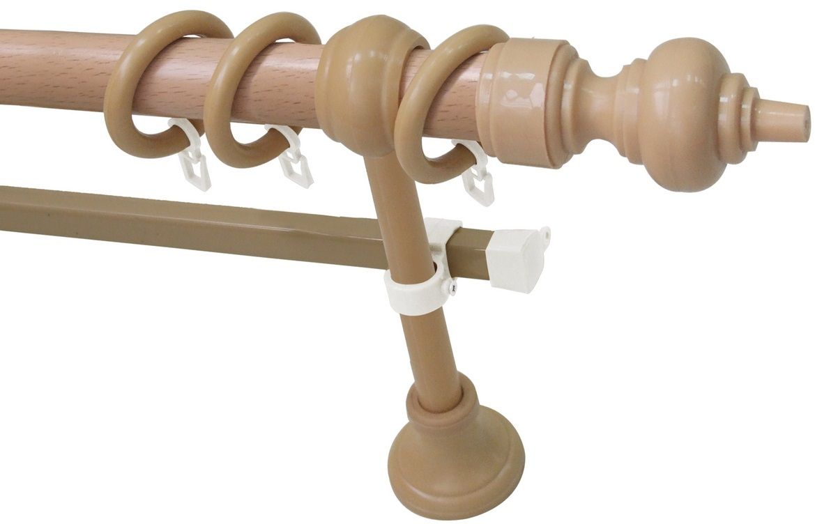 Карниз Эскар Эконом, с U-шиной, составной, цвет: бук, длина 280 см4620019034603 Карниз Эскар Эконом, с U-шиной, составной, цвет: бук, длина 280 см4620019034603Карниз Эскар Эконом изготовлен из пластика и метала.Прелесть и удобство этих карнизов в том, что они гармонично вписываются в любой интерьер. Благодаря прекрасно подобранной цветовой гамме их можно подобрать под цвет паркета, мебели, дверей, что придаст интерьеру больше гармонии и уюта.