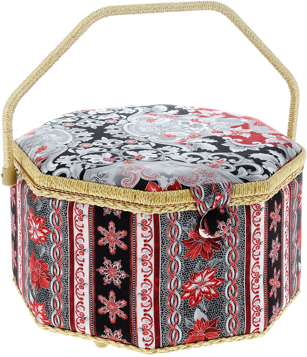 Шкатулка для рукоделия Grace & Glamour Большой серебряный узор , 30,5 х 30,5 х 20,5 см25051 7_желтый Шкатулка для рукоделия Grace & Glamour Большой серебряный узор , 30,5 х 30,5 х 20,5 см25051 7_желтыйШкатулка для рукоделия Grace & Glamour Большой серебряный узор, выполненная из пластикового каркаса, обтянута тканью с мягким наполнителем. Крышка закрывается на магнитный замок. Внутри шкатулки одно вместительное отделение. Внутренняя сторона крышки оснащена 2 кармашка на резинке и круглой игольницей. Шкатулка снабжена съемным пластиковым вкладышем с 9 секциями для хранения различных мелочей. Такаяоригинальная шкатулка подойдет для хранения разных предметов рукоделия: ниток,иголок, бусин, кнопок и многого другого. Шкатулка Grace & Glamour Большой серебряный узор будет предметомгордости ее обладательницы.Размер шкатулки (без учета ручки): 30,5 х 30,5 х 20,5 см. Размер вкладыша: 28 х 28 х 4,5 см.Средний размер секций вкладыша: 7,5 х 9,5 х 4,5 см.Высота шкатулки (с учетом ручки): 35,5 см