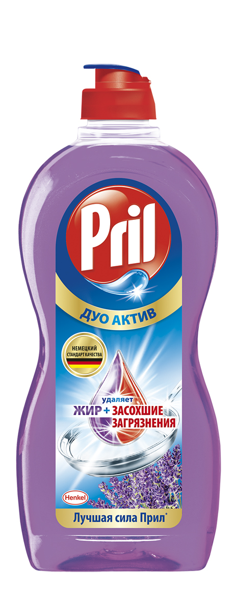 Средство для мытья посуды Pril Лаванда, 450 млGC204/30 Средство для мытья посуды Pril Лаванда, 450 млGC204/30Представьте себе прогулку по лавандовому полю, окутывающему вас едва уловимой дымкой аромата. Новый Pril Лаванда способен переносить вас в эту чарующую атмосферу при каждом мытье посуды. Средство для мытья посуды “Прил Дуо Актив Лаванда эффективно удаляет жир и засохшие загрязнения. Применение: нанесите несколько капель средства на губку, вымойте посуду и ополосните под струей воды. В случае сильных/въевшихся загрязнений нанесите средство повторно