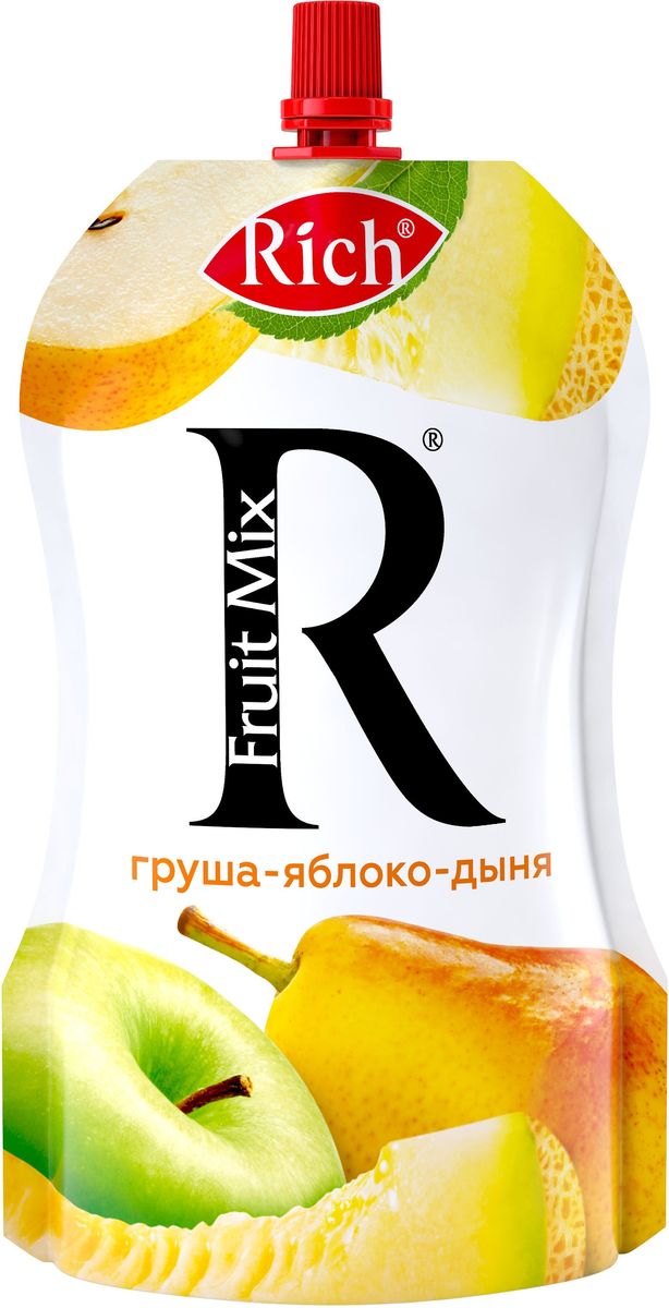 Rich Fruit Mix Груша Яблоко Дыня, 200 г0120710 Rich Fruit Mix Груша Яблоко Дыня, 200 г0120710Попробуйте вкусное и густое пюре из натуральных фруктов - необычный и изысканный десерт без добавления сахара и консервантов. А благодаря удобной упаковке его легко можно взять с собой в дорогу, на работу или на учебу. Для питания детей с 3-х лет.