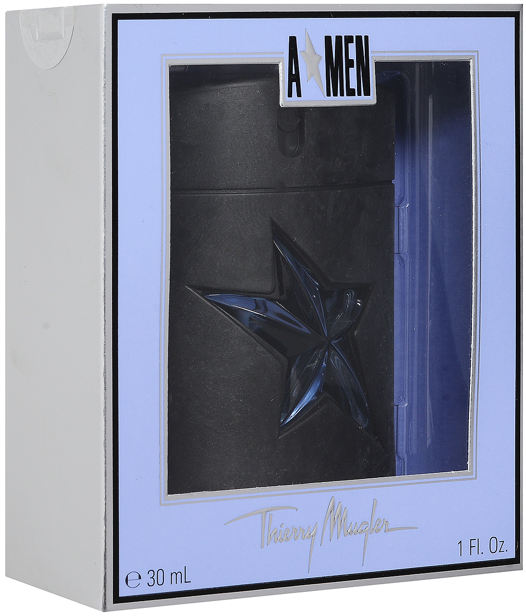 Thierry Mugler Туалетная вода A*Men (Каучук), 30 мл5010777139655 Thierry Mugler Туалетная вода A*Men (Каучук), 30 мл5010777139655Древесные, ориентальные. Бергамот, кориандр, лаванда, мята, ноты свежести, жасмин, карамель, кедр, ландыш, мед, молоко, пачули, амбра, бензоин, бобы тонка, ваниль, кофе, мускус.