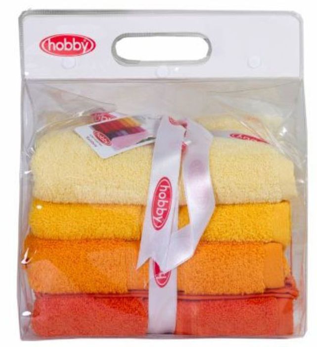 Набор полотенец Hobby Home Collection Rainbow, цвет: желтый, оранжевый, темно-оранжевый, 50 х 90 см, 4 шт531-105 Набор полотенец Hobby Home Collection Rainbow, цвет: желтый, оранжевый, темно-оранжевый, 50 х 90 см, 4 шт531-105Набор Hobby Home Collection Rainbow состоит из четырех махровых полотенец, выполненных из натурального 100% хлопка. Изделия мягкие, отлично впитывают влагу, быстро сохнут, сохраняют яркость цвета и не теряют форму даже после многократных стирок. Полотенца Hobby Home Collection Rainbow очень практичны и неприхотливы в уходе. Они легко впишутся в любой интерьер благодаря своей нежной цветовой гамме.Размер полотенец: 50 х 90 см.
