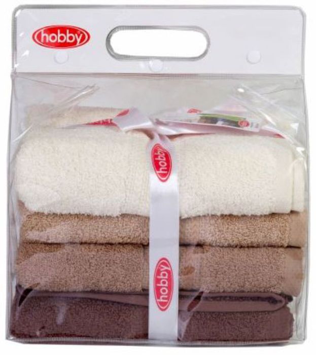 Набор полотенец Hobby Home Collection Rainbow, цвет: бежевый, коричневый, темно-коричневый, 50 х 90 см, 4 шт1092019 Набор полотенец Hobby Home Collection Rainbow, цвет: бежевый, коричневый, темно-коричневый, 50 х 90 см, 4 шт1092019Набор Hobby Home Collection Rainbow состоит из четырех махровых полотенец, выполненных из натурального 100% хлопка. Изделия мягкие, отлично впитывают влагу, быстро сохнут, сохраняют яркость цвета и не теряют форму даже после многократных стирок. Полотенца Hobby Home Collection Rainbow очень практичны и неприхотливы в уходе. Они легко впишутся в любой интерьер благодаря своей нежной цветовой гамме.Размер полотенец: 50 х 90 см.