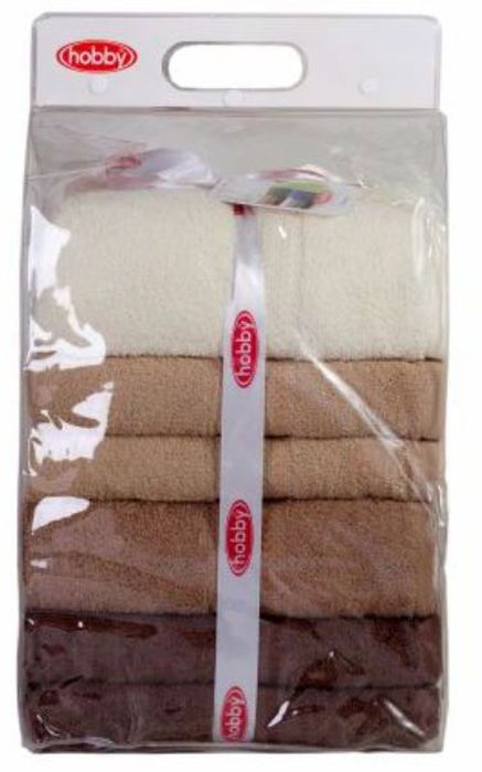 Набор полотенец Hobby Home Collection Rainbow, цвет: бежевый, коричневый, темно-коричневый, 70 х 140 см, 4 шт531-105 Набор полотенец Hobby Home Collection Rainbow, цвет: бежевый, коричневый, темно-коричневый, 70 х 140 см, 4 шт531-105Набор Hobby Home Collection Rainbow состоит из четырех махровых полотенец, выполненных из натурального 100% хлопка. Изделия мягкие, отлично впитывают влагу, быстро сохнут, сохраняют яркость цвета и не теряют форму даже после многократных стирок. Полотенца Hobby Home Collection Rainbow очень практичны и неприхотливы в уходе. Они легко впишутся в любой интерьер благодаря своей нежной цветовой гамме.Размер полотенец: 70 х 140 см.