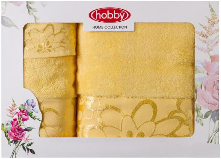 Набор полотенец Hobby Home Collection Dora, цвет: желтый, 3 шт391602 Набор полотенец Hobby Home Collection Dora, цвет: желтый, 3 шт391602Набор Hobby Home Collection Dora состоит из трех махровых полотенец, выполненных из натурального 100% хлопка. Изделия мягкие, отлично впитывают влагу, быстро сохнут, сохраняют яркость цвета и не теряют форму даже после многократных стирок. Полотенца Hobby Home Collection Dora очень практичны и неприхотливы в уходе. Они легко впишутся в любой интерьер благодаря своей нежной цветовой гамме.