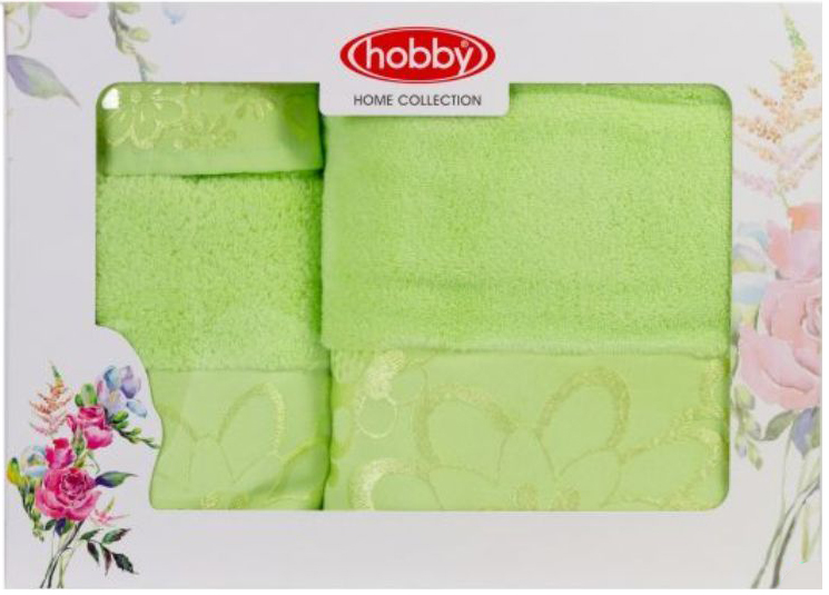 Набор полотенец Hobby Home Collection Dora, цвет: зеленый, 3 штBH-UN0502( R) Набор полотенец Hobby Home Collection Dora, цвет: зеленый, 3 штBH-UN0502( R)Набор Hobby Home Collection Dora состоит из трех махровых полотенец, выполненных из натурального 100% хлопка. Изделия мягкие, отлично впитывают влагу, быстро сохнут, сохраняют яркость цвета и не теряют форму даже после многократных стирок. Полотенца Hobby Home Collection Dora очень практичны и неприхотливы в уходе. Они легко впишутся в любой интерьер благодаря своей нежной цветовой гамме.
