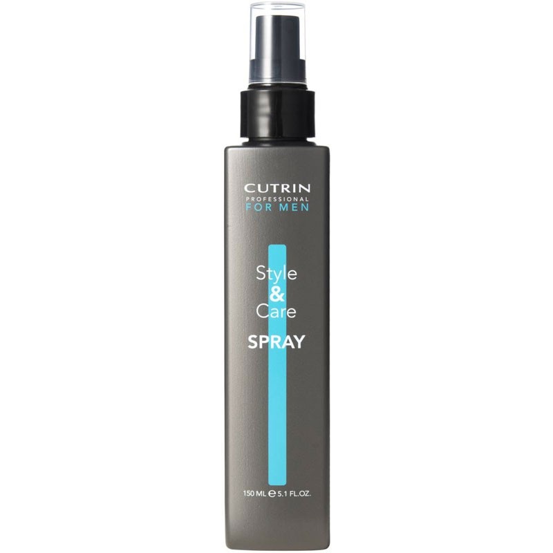 Cutrin Style and Care Spray for Men Стайлинговый спрей-уход для мужчин, 150 млSatin Hair 7 BR730MN Cutrin Style and Care Spray for Men Стайлинговый спрей-уход для мужчин, 150 млSatin Hair 7 BR730MNСтайлинговый спрей-уход для мужчин Style and Care Spray for Men – несмываемое средство, которое придает волосам объем и легкую фиксацию. В состав входит кератин, который делает волосы более упругими, а также насыщает их энергией и тонусом. Кроме этого, глицерол обеспечивает дополнительное увлажнение, а частицы кварца заботятся о том, чтобы волосы имели натуральный блеск. Ментол дарит ощущение свежести и чистоты на долгое время.