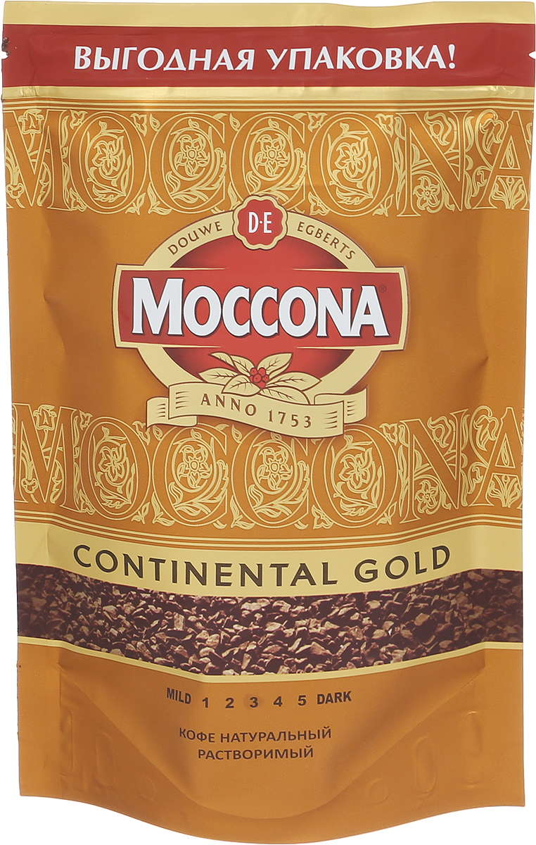 Moccona Continental Gold кофе растворимый, 140 г (пакет)634 Moccona Continental Gold кофе растворимый, 140 г (пакет)634Насладитесь сбалансированным вкусом и богатым ароматом растворимого кофе Moccona Continental Gold. Удобная упаковка полностью сохраняет аромат кофе. Moccona Continental Gold - это ежедневный подарок себе.