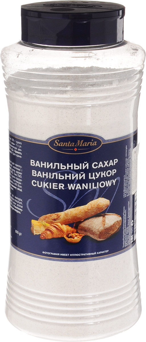 Santa Maria Ванильный сахар, 800 г0120710 Santa Maria Ванильный сахар, 800 г0120710Ванильный сахар Santa Maria для творожных сыров, выпечки, десертов, молочных и кофейных напитков.
