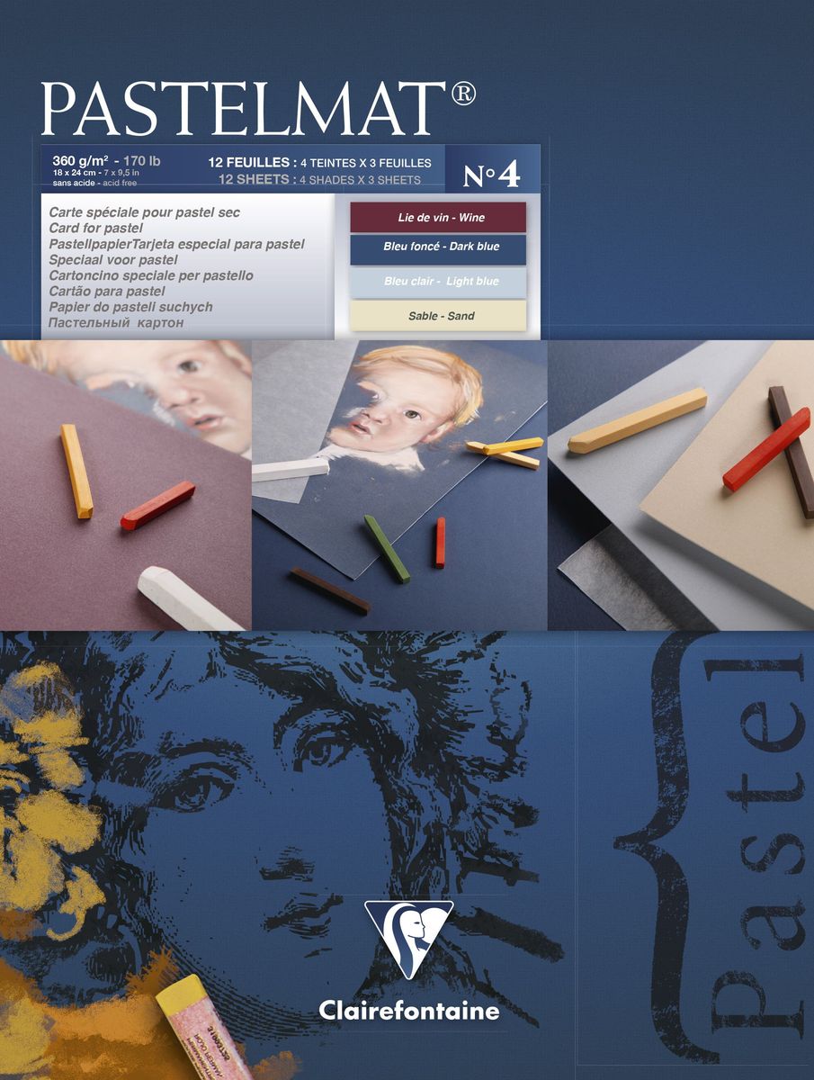 Блокнот Clairefontaine Pastelmat, 18 х 24 см, 12 листов72523WD Блокнот Clairefontaine Pastelmat, 18 х 24 см, 12 листов72523WDОригинальный блокнот Clairefontaine идеально подойдет для памятных записей, любимых стихов, рисунков и многого другого. Плотная обложкапредохраняет листы от порчи изамятия. Такой блокнот станет забавным и практичным подарком - он не затеряется среди бумаг, и долгое время будет вызывать улыбку окружающих.