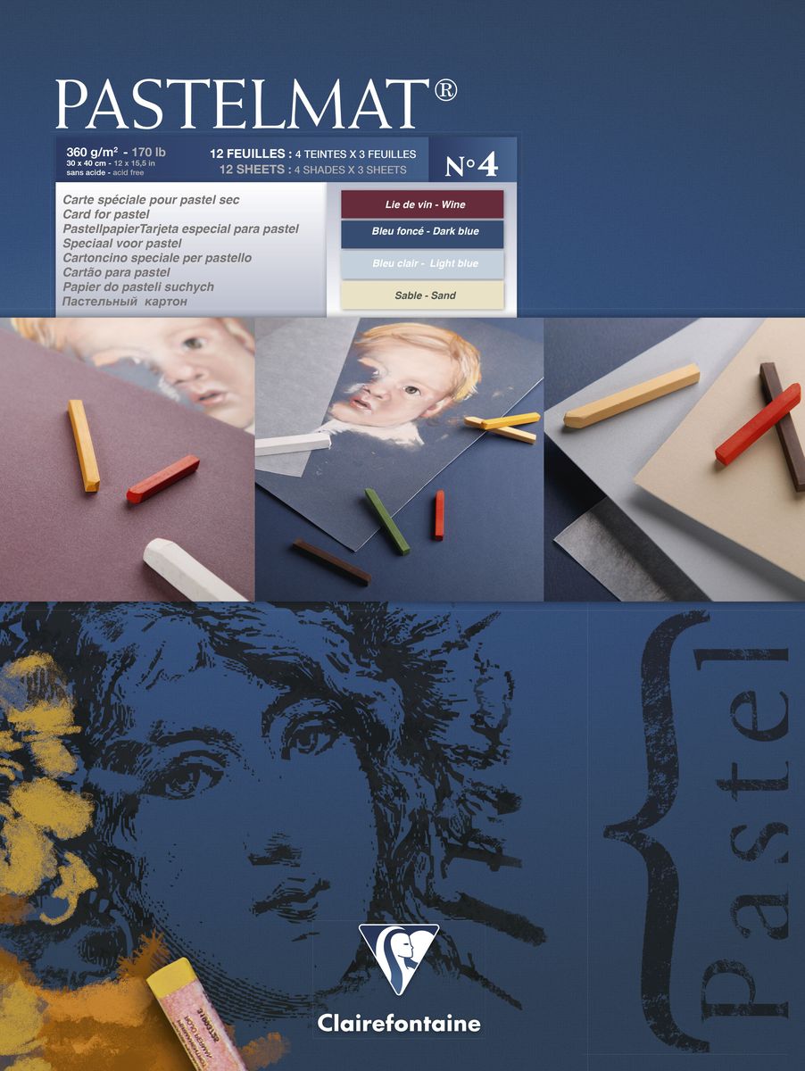 Блокнот Clairefontaine Pastelmat, 30 х 40 см, 12 листов72523WD Блокнот Clairefontaine Pastelmat, 30 х 40 см, 12 листов72523WDОригинальный блокнот Clairefontaine идеально подойдет для памятных записей, любимых стихов, рисунков и многого другого. Плотная обложкапредохраняет листы от порчи изамятия. Такой блокнот станет забавным и практичным подарком - он не затеряется среди бумаг, и долгое время будет вызывать улыбку окружающих.