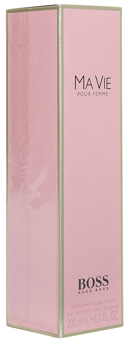 Hugo Boss Ma Vie Лосьон для тела 200 мл0737052802893 Hugo Boss Ma Vie Лосьон для тела 200 мл0737052802893Boss Ma Vie Pour Femme - красивый женский аромат, продолжающий цветочную коллекцию бренда Hugo Boss. Парфюм 2014 года имеет тот же флакон, что и его предшественники, но окрашен в розовый цвет. Эти духи предназначены для сильных, независимых, современных женщин, находящих возможность насладиться редкими мгновениями жизни - полетом бабочки, запахом цветка или прикосновением теплых лучей солнца к коже. Современность женщины отражают экзотические аккорды цветущего кактуса - ароматные и зеленые одновременно, они несут в себе двойственность - красоту и защищенность. Женственность олицетворяют нежные цветочные ноты - игристой фрезии, чувственного, пьянящего жасмина и трогательных бутонов розы. Ну а независимость отражена в базе парфюма, звучащем хвойными нотами кедра на фоне мягких древесных аккордов.Верхняя нота: Цветок кактуса.Средняя нота: Фрезия, Роза, Жасмин.Шлейф: Древесные ноты, Кедр.Цветок куктуса - сильный, женственный, независимый.Дневной и вечерний аромат.