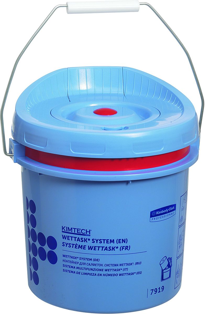 Диспенсер для протирочного материала Kimtech WetTask, рулон, цвет: синий. 791928907 4 Диспенсер для протирочного материала Kimtech WetTask, рулон, цвет: синий. 791928907 4Заправляемая, герметичная система очистки на основе предварительно пропитанных салфеток помогает снизить затраты на растворители и дезинфицирующие средства, повышает уровень безопасности за счет предотвращения разливов. Подходит для салфеток 38665 , 38667 , 7762 , 7764 , 7767.