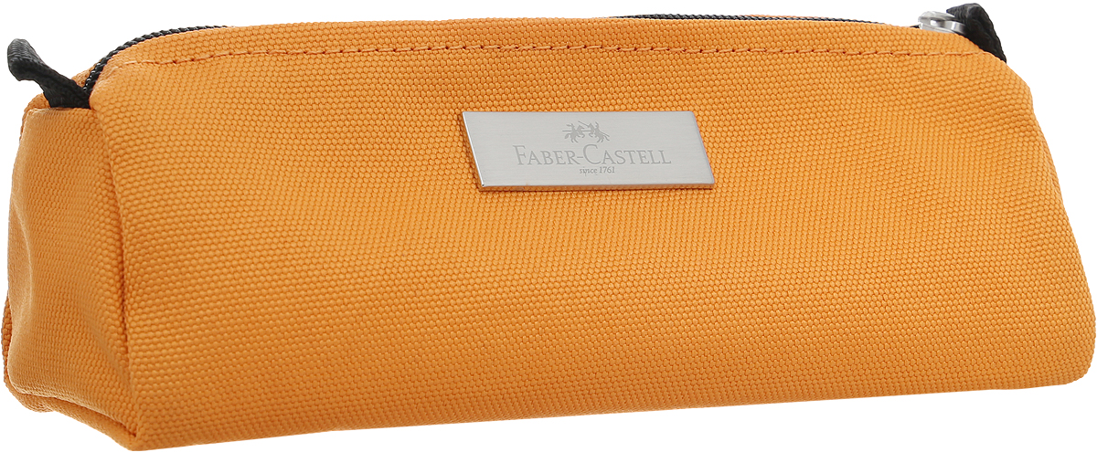 Faber-Castell Пенал цвет оранжевый 19180572523WD Faber-Castell Пенал цвет оранжевый 19180572523WDСтильный пенал Faber-Castell выполнен из прочного материала и оформлен металлической вставкой с названием бренда.Пенал содержит одно отделение для канцелярских принадлежностей и закрывается на застежку-молнию. Пенал послужит отличным помощником во время занятий и позволит сохранить порядок на рабочем столе.