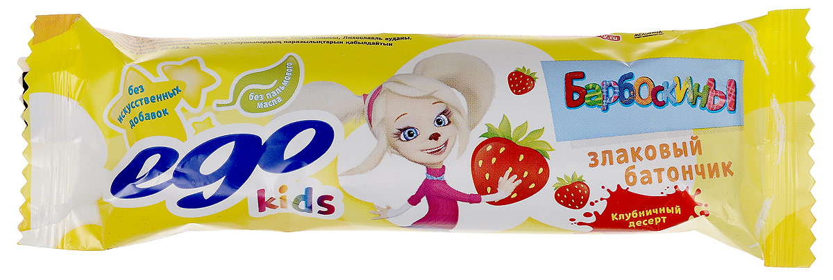 Ego Kids Батончик злаковый Клубничный десерт, 25 г0120710 Ego Kids Батончик злаковый Клубничный десерт, 25 г0120710Батончики мюсли Ego Kids - это новое поколение диетических продуктов для ваших детей. Они представляют собой концентрированный набор крупноволокнистой пищи, витаминов и микроэлементов.Уважаемые клиенты! Обращаем ваше внимание, что полный перечень состава продукта представлен на дополнительном изображении.