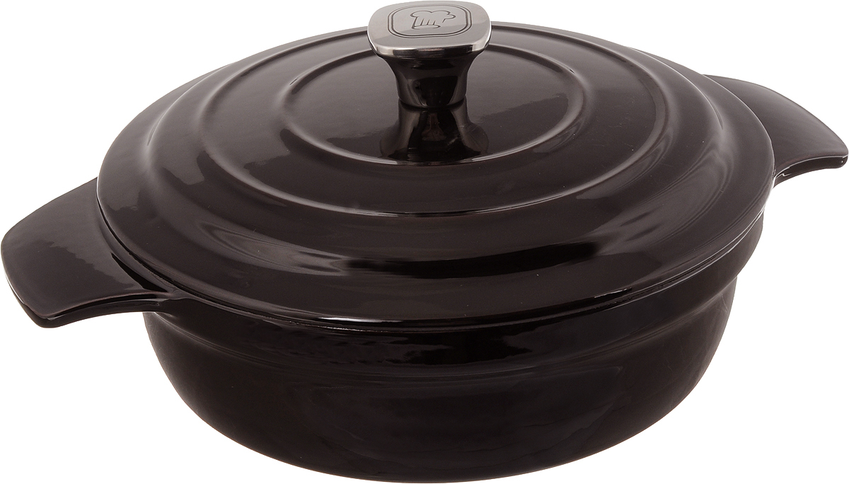 Кастрюля Rondell Deep Burgundy с крышкой, круглая, цвет: коричневый, 2,7 л. RDI-70054 009312 Кастрюля Rondell Deep Burgundy с крышкой, круглая, цвет: коричневый, 2,7 л. RDI-70054 009312Кастрюля Rondell Deep Burgundy изготовлена из высококачественного чугуна.Блюда приготовленные в чугунной посуде отличаются особым вкусом, они являются более здоровыми, так как благодаря отличному сохранению температуры вы можете не жарить а томить блюда с минимальным количеством масла (с использованием крышки). Высококачественная внутренняя и внешняя эмаль защищает вашу посуду от окисления, позволяет хранить пищу в посуде после приготовления и облегчает уход. Ручки с плавными скругленными углами и удобным наклоном обеспечивают удобство при использовании. Выпуклости на внутренней стороне крышки обеспечивают эффект орошения, сохранение натурального вкуса и питательной ценности блюд. Воплощайте свои фантазии вместе с кастрюлей Rondell. Такая кастрюля - это идеальный подарок для современных хозяек, которые следят за своим здоровьем и здоровьем своей семьи. Подходит для использования на всех видах плит включая индукционные. Не подходит для использования в СВЧ печах. Не использовать металлические аксессуары и щетки для мытья посуды. Нельзя мыть в посудомоечной машине. Высота стенки: 7,5 см. Ширина кастрюли (с учетом ручек): 32,5 см х 24 см. Толщина стенок: 4,5 мм. Толщина дна: 6,5 мм. Диаметр основания: 20 см.