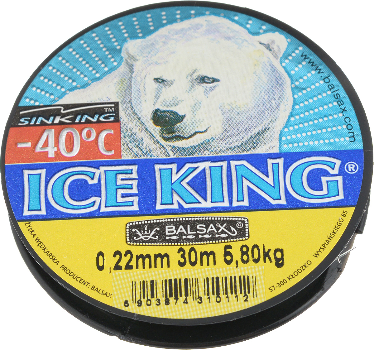 Леска зимняя Balsax Ice King, 30 м, 0,22 мм, 5,8 кг314-09010 Леска зимняя Balsax Ice King, 30 м, 0,22 мм, 5,8 кг314-09010Леска Balsax Ice King изготовлена из 100% нейлона и очень хорошо выдерживает низкие температуры. Даже в самом холодном климате, при температуре вплоть до -40°C, она сохраняет свои свойства практически без изменений, в то время как традиционные лески становятся менее эластичными и теряют прочность.Поверхность лески обработана таким образом, что она не обмерзает и отлично подходит для подледного лова. Прочна в местах вязки узлов даже при минимальном диаметре.
